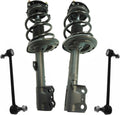 TRQ Front Suspension Kit Complete Strut & Coil Spring Assembly Sway Bar Stabilizer Link Compatible with 2009-2014 Toyota Venza