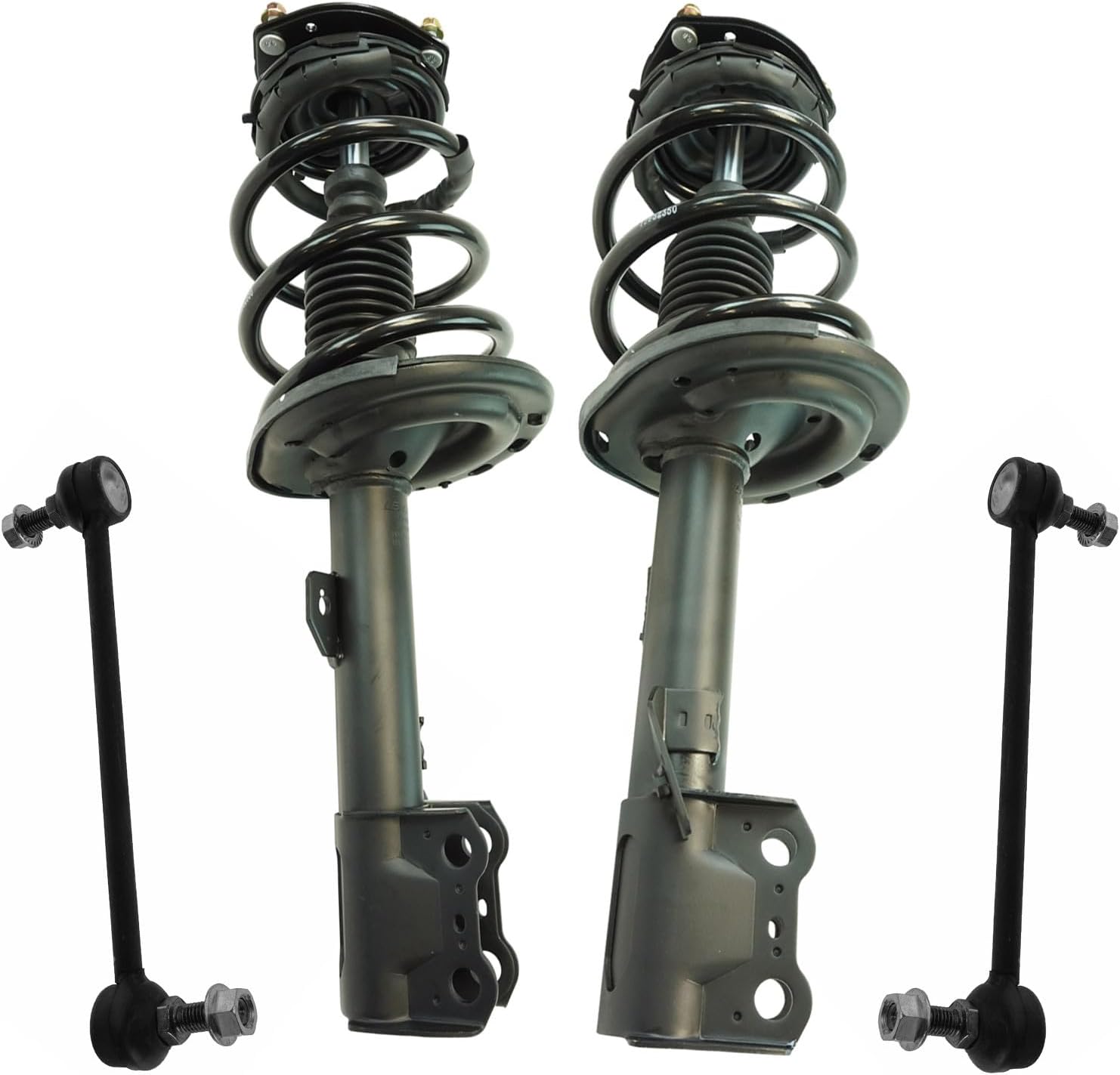 TRQ Front Suspension Kit Complete Strut & Coil Spring Assembly Sway Bar Stabilizer Link Compatible with 2009-2014 Toyota Venza