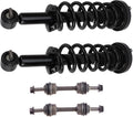 TRQ Front Suspension Kit Shock & Spring Strut Assembly Sway Bar Stabilizer Link Compatible with 2018-2022 Ford Expedition Lincoln Navigator