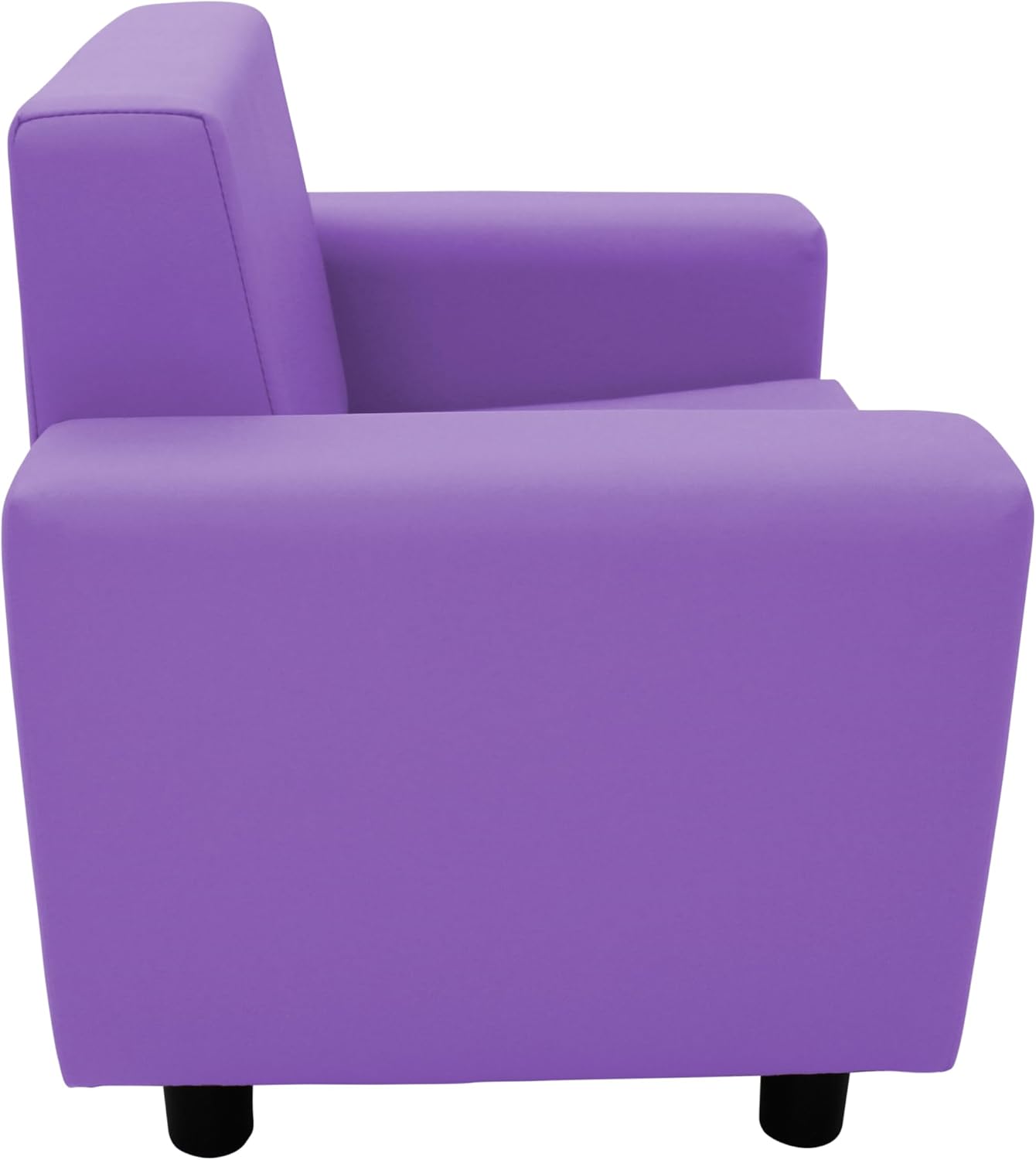 Factory Direct Partners SoftScape Inspired Playtime Classic Reading Chair, Children's Commercial-Grade Upholstered Furniture for Home, Daycare, Preschool, Library Comfy Modern Design - Lavender