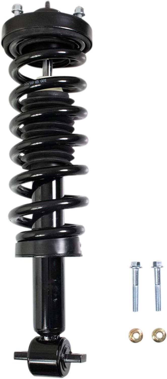 TRQ Front Suspension Kit Shock & Spring Strut Assembly Sway Bar Stabilizer Link Compatible with 2015-2020 Ford F-150