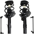 TRQ Front Suspension Kit Complete Strut & Coil Spring Assembly Sway Bar Stabilizer Link Compatible with 2014-2017 Honda Accord