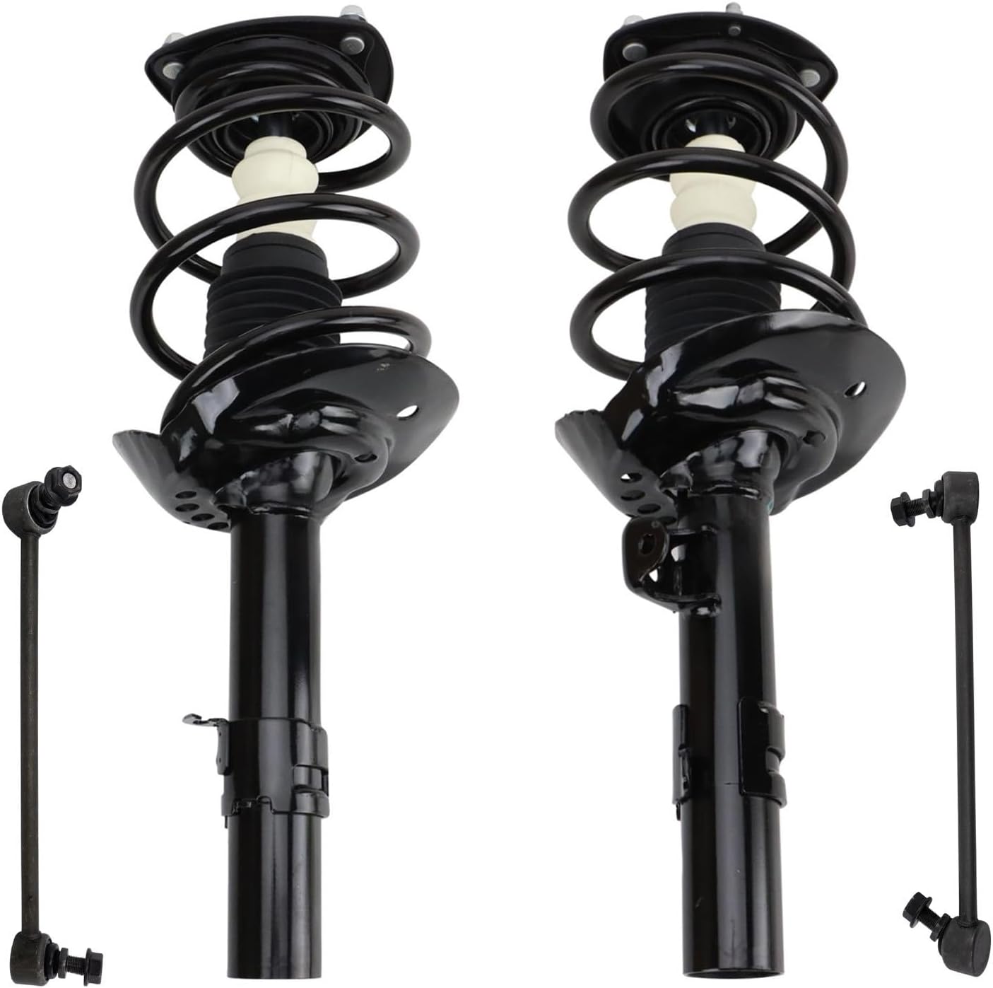 TRQ Front Suspension Kit Complete Strut & Coil Spring Assembly Sway Bar Stabilizer Link Compatible with 2014-2017 Honda Accord