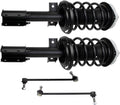 TRQ Front Suspension Kit Complete Strut & Coil Spring Assembly Sway Bar Stabilizer Link Compatible with 2013-2015 Mercedes-Benz GLK250 2010-2015 GLK350
