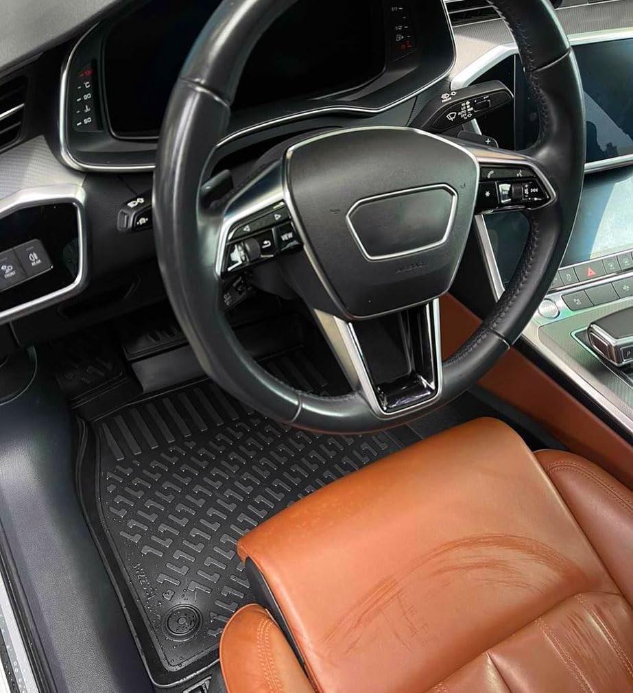 for Honda Civic Sedan 2002 2003 2004 2005 2006 3D Full Set Floor Mats Liner Cargo Liner Trunk Mat Liner 3D Waterproof Black Rubber Colour