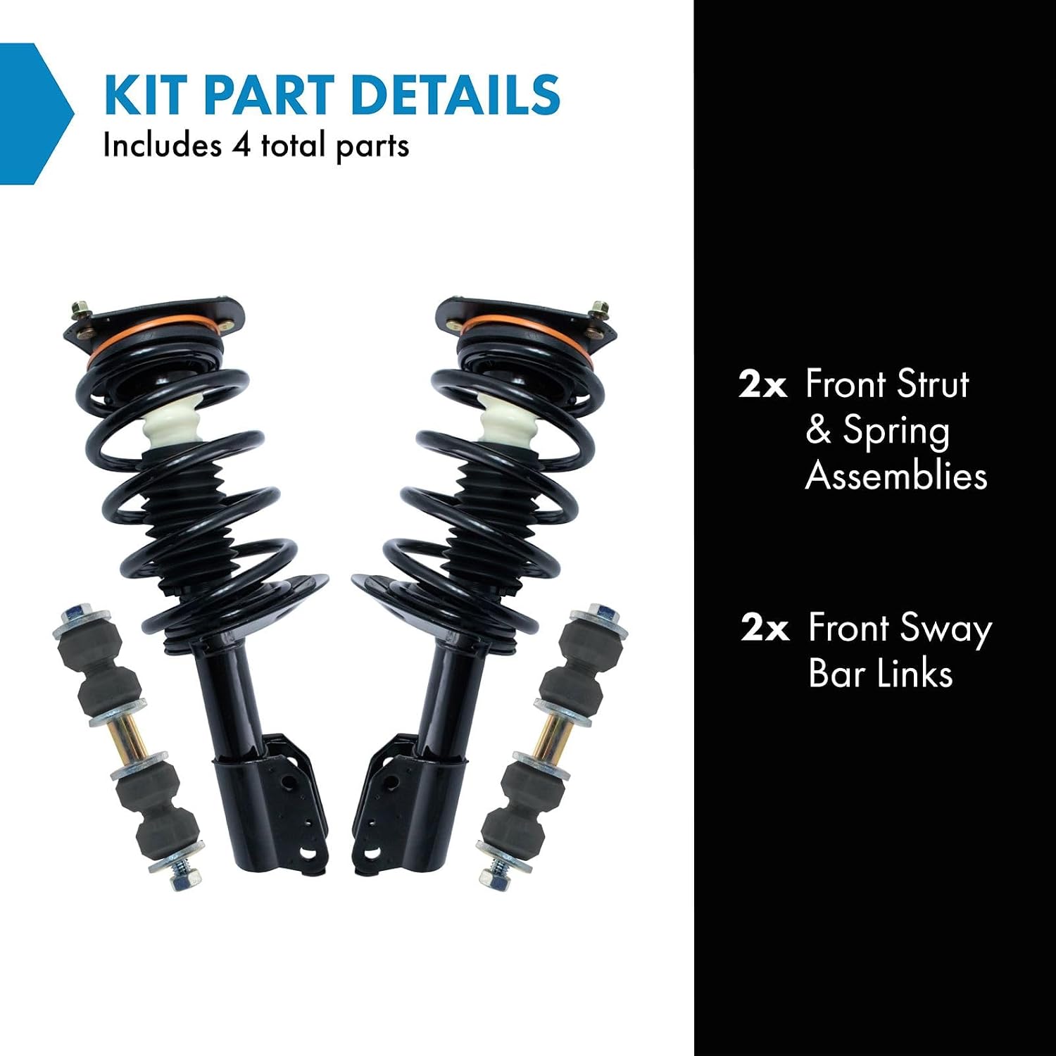 TRQ Front Suspension Kit Compatible with 1997-2005 Chevrolet Venture 1997-2004 Oldsmobile Silhouette 1999-2005 Pontiac Montana 1997-1998 Trans Sport