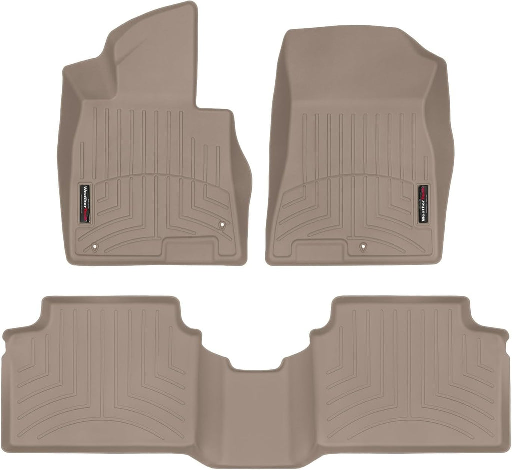 WeatherTech Custom Fit FloorLiners for Kia K5, K5, K5-1st & 2nd Row (451598-1-3), Tan