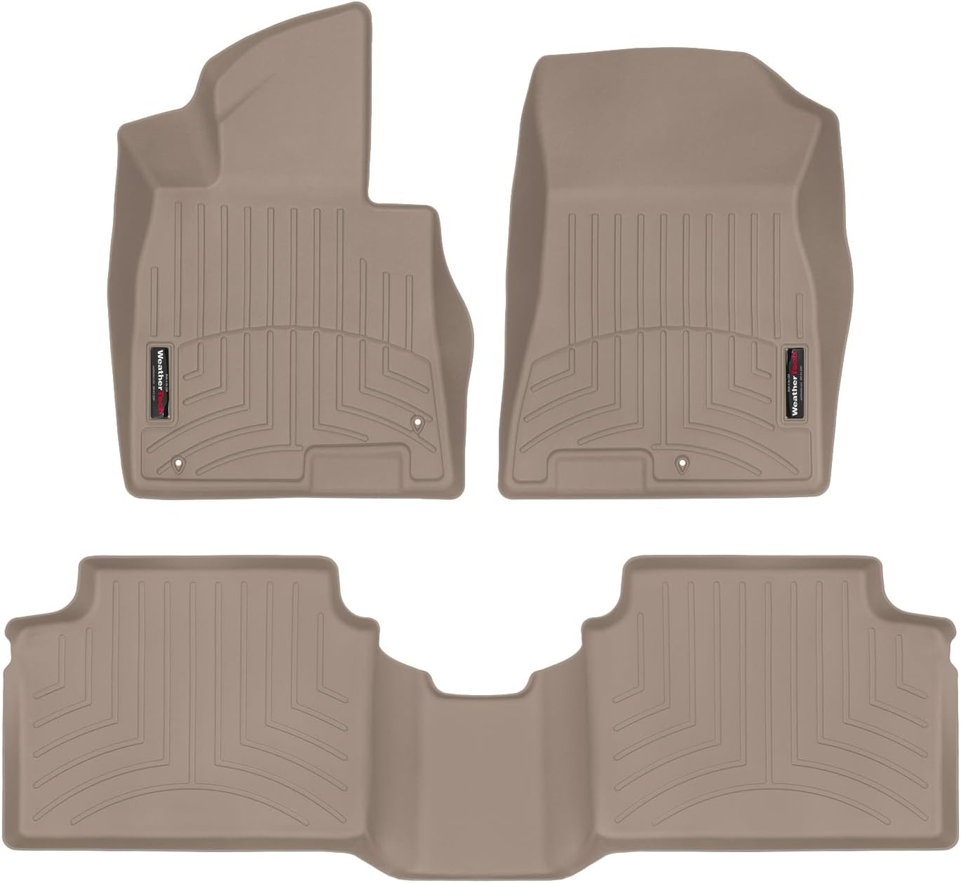 WeatherTech Custom Fit FloorLiners for Kia K5, K5, K5-1st & 2nd Row (451598-1-3), Tan