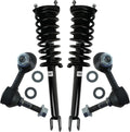 TRQ Front Suspension Kit Shock & Spring Strut Assembly Sway Bar Stabilizer Link Compatible with 2007-2017 Lexus LS460