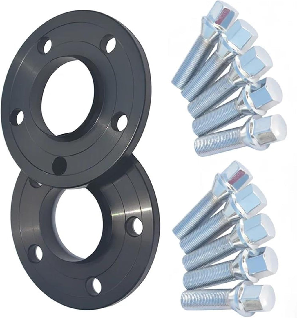 Wheels Spacer Kit 2pcs 25mm 5x112 66.6 Centric Bore Hub Wheel Spacer with Extended Wheel Bolts for BMW for M8 for M5 Z4 X7 X6 X6M X5 X5M X4 X4M X2