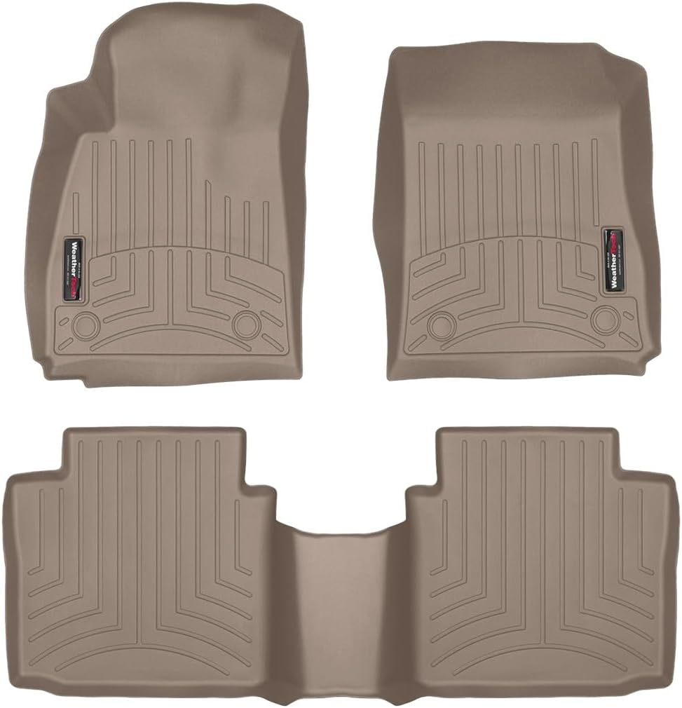 WeatherTech Custom Fit FloorLiners for Chevrolet Impala - 1st & 2nd Row (45534-1-2), Tan