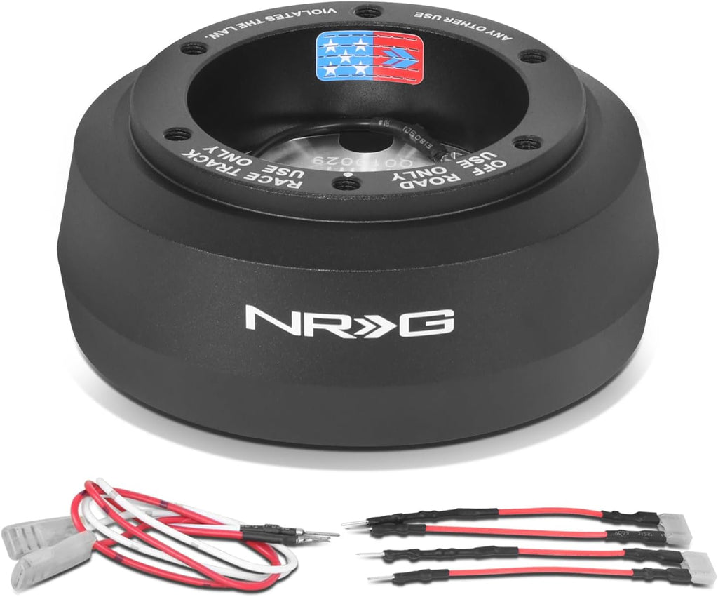 NRG Innovations NRG-SRK-171H Steering Wheel Quick Release Short Hub Adapter 6 X 70mm Bolt Pattern, Compatible with 96-06 Jeep Wrangler TJ, Compatible with 07-18 Jeep Wrangler JK