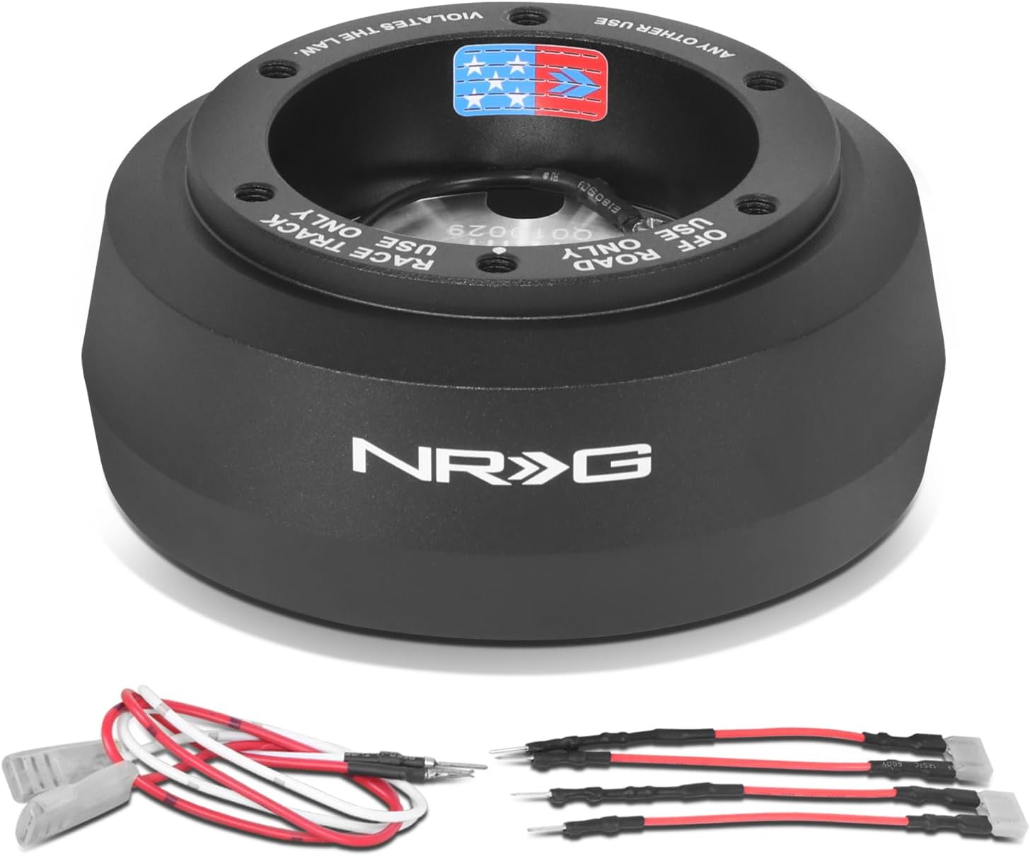 NRG Innovations NRG-SRK-171H Steering Wheel Quick Release Short Hub Adapter 6 X 70mm Bolt Pattern, Compatible with 96-06 Jeep Wrangler TJ, Compatible with 07-18 Jeep Wrangler JK