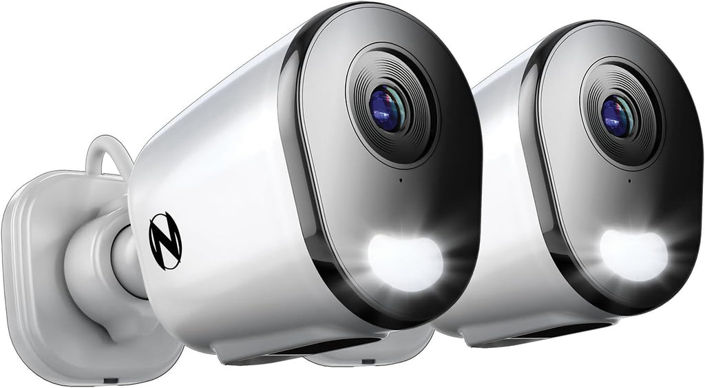 Night Owl Plug-in Wireless 4K HD Indoor/Outdoor Deterrence Camera with 2-Way Audio (2 Camera)