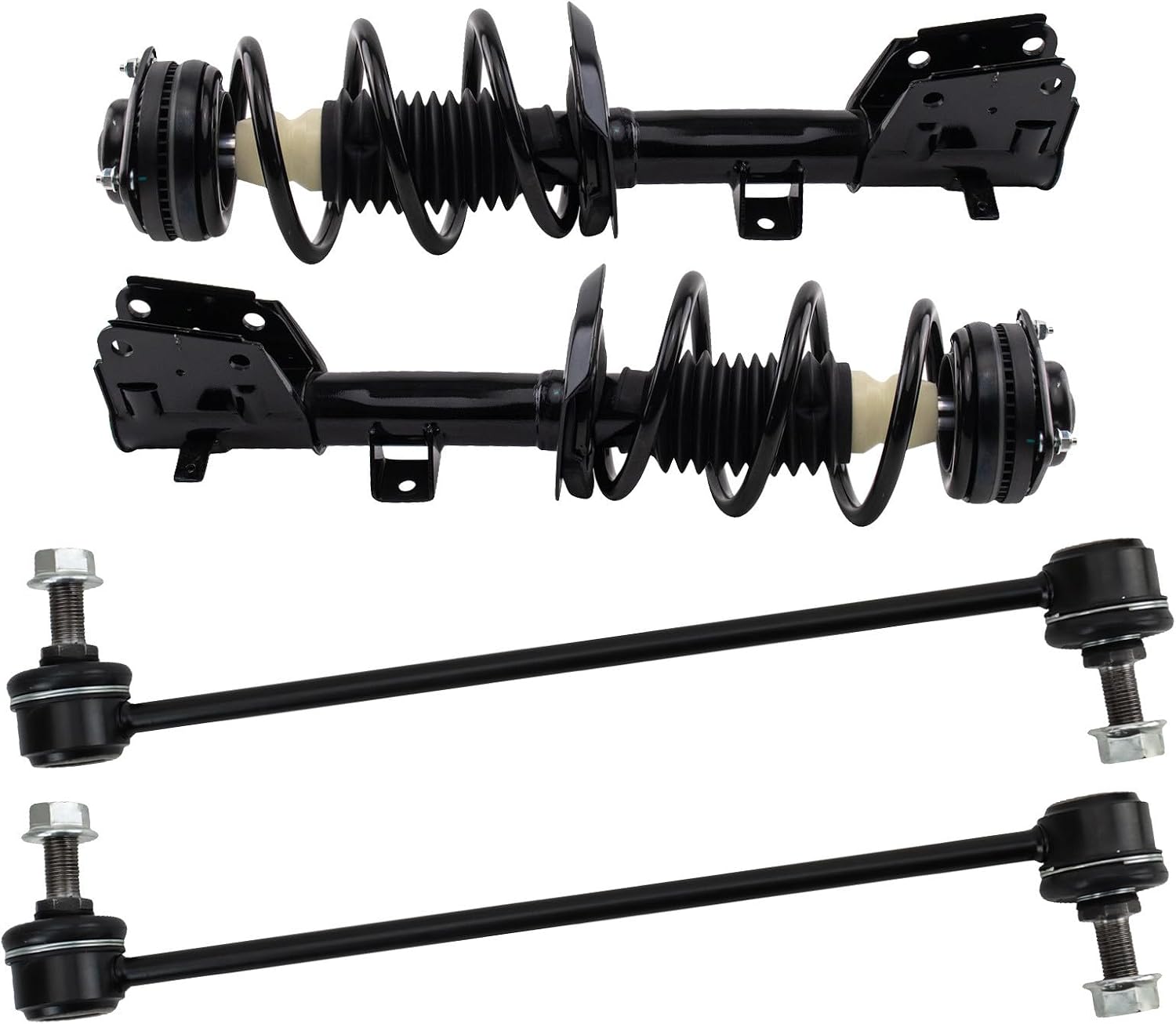 TRQ Front Suspension Kit 4 Piece | for 2017-2020 Chrysler Pacifica excluding Hybrid Models