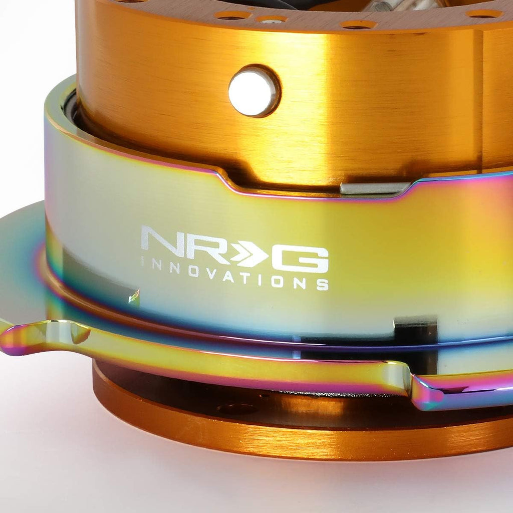 Auto Dynasty NRG Innovations SRK-250RG-MC Steering Wheel Quick Release Adapter Gen 2.5 Rose Gold Body/Neo Chrome Ring