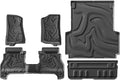 for Jeep Gladiator JT 2020-2024 TPE Floor Mats with Cargo Liner Trunk Mat Waterproof Wear-Resistant Protective Accessories Set(LHD 5PCS)