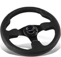 NRG Innovations RST-012R 320mm Race Style Leather Steering Wheel with Black stitch