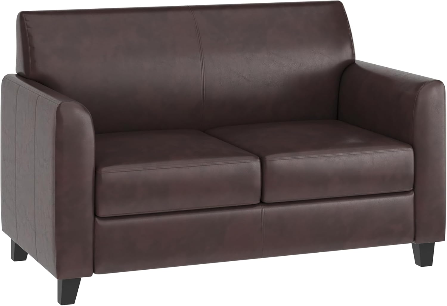 Flash Furniture HERCULES Diplomat Series Brown LeatherSoft Loveseat