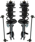 TRQ Front Suspension Kit Complete Strut & Coil Spring Assembly Sway Bar Stabilizer Link Compatible with 2007-2013 Acura MDX 2010-2013 ZDX