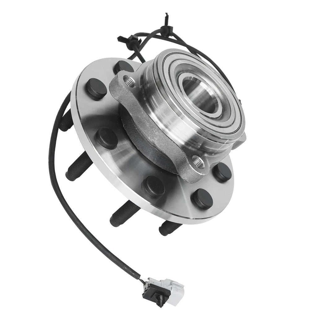 Detroit Axle - 4WD Front Wheel Bearing Hubs for 00-02 Dodge Ram 2500 3500 [w/ 4-Wheel ABS], 2000 2001 2002 Wheel Bearing and Hubs Assembly Set, Pair Hubs Replacement