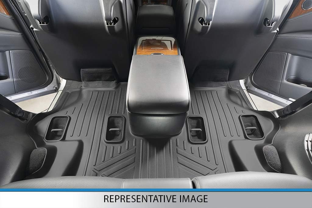 SMARTLINER Custom Fit Floor Mats 3 Row Liner Set Compatible with 2013-2020 Toyota Sienna