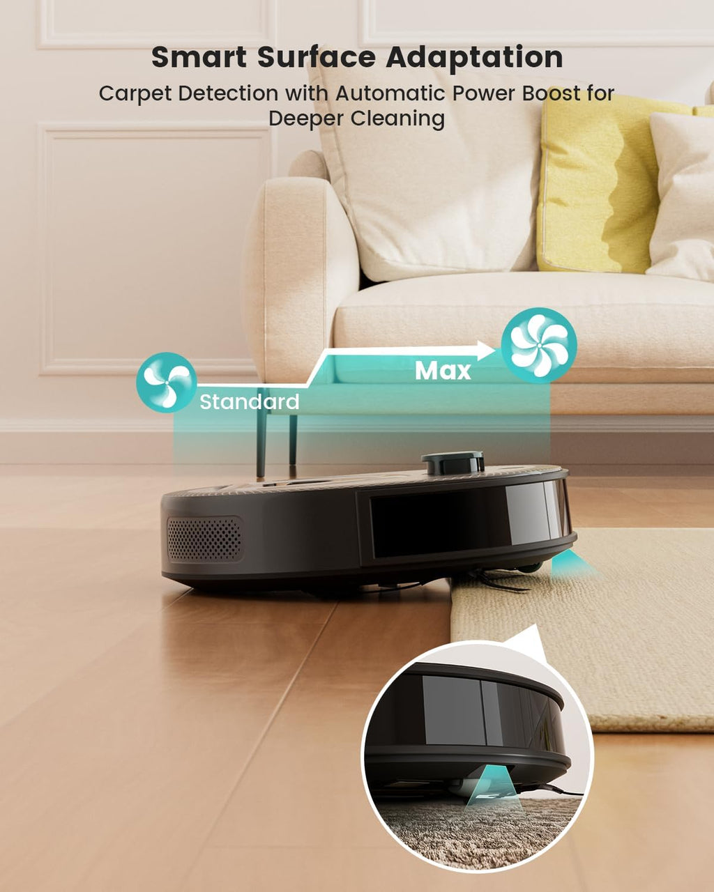 Lefant M330 Pro LiDAR Robot Vacuum and Mop with 2Packs Washable Authentic Replacement Mop Pads