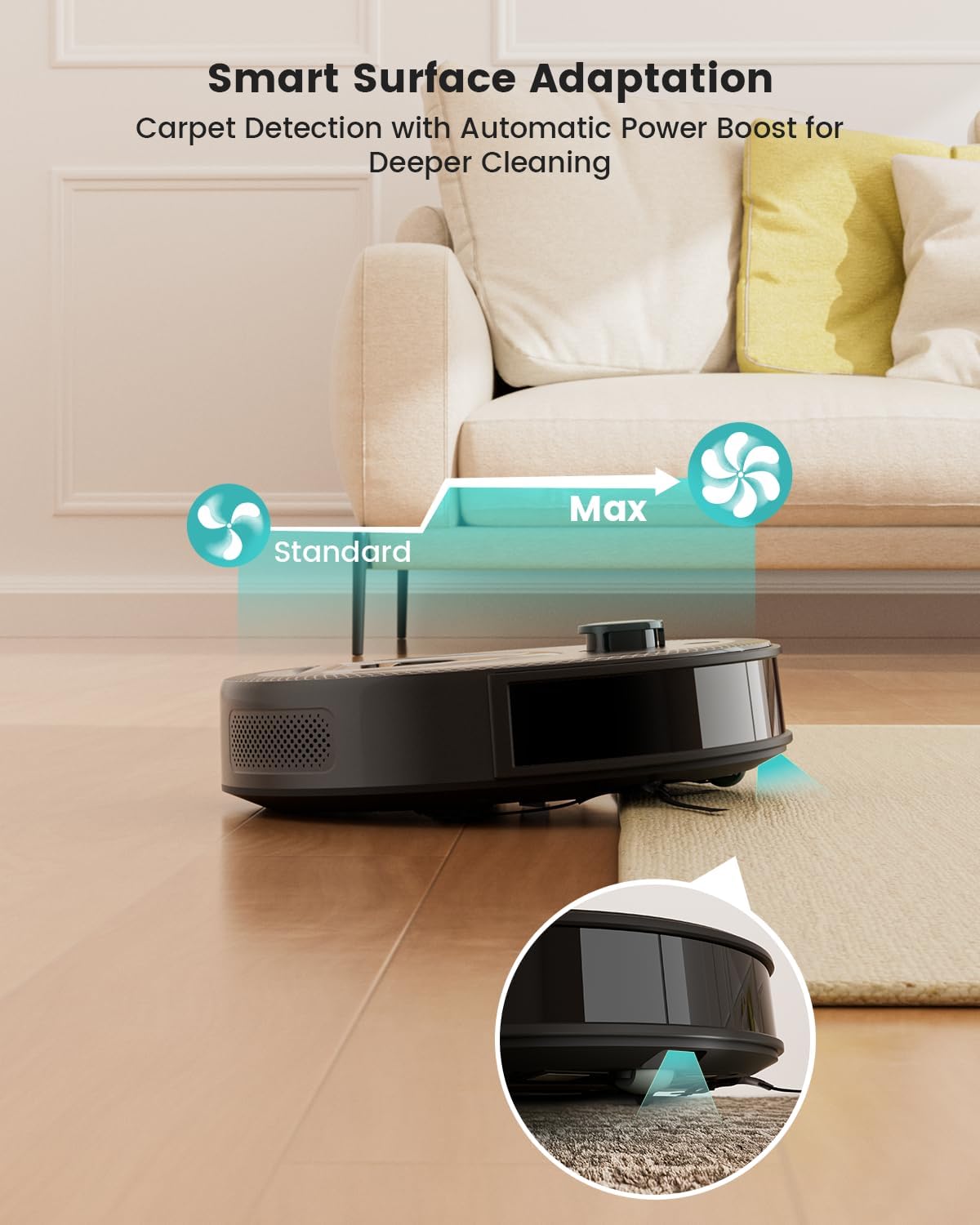 Lefant M330 Pro LiDAR Robot Vacuum and Mop with 2Packs Washable Authentic Replacement Mop Pads