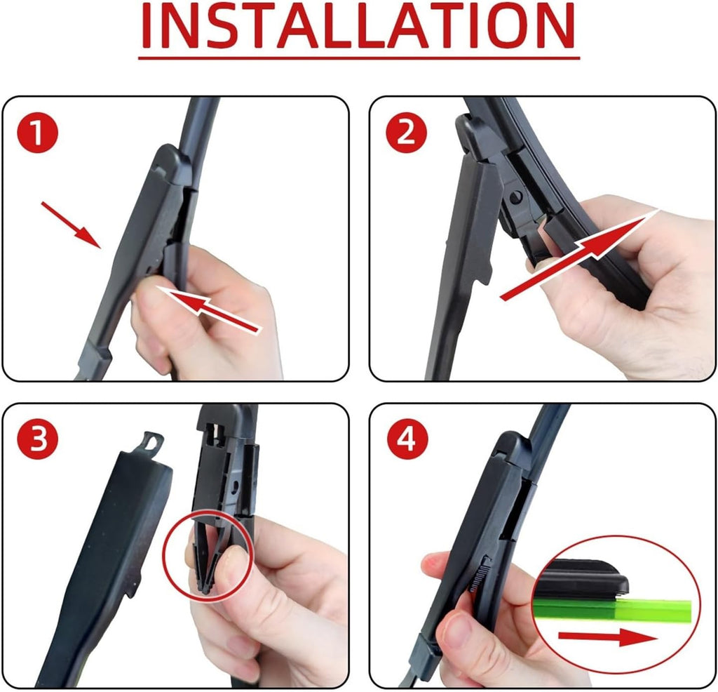 Car Windshield Wiper Compatible For Vauxhall Opel Zafira B 2005-2011 Front And Rear Wiper Blade Brush Accessories 28'+22'+14'