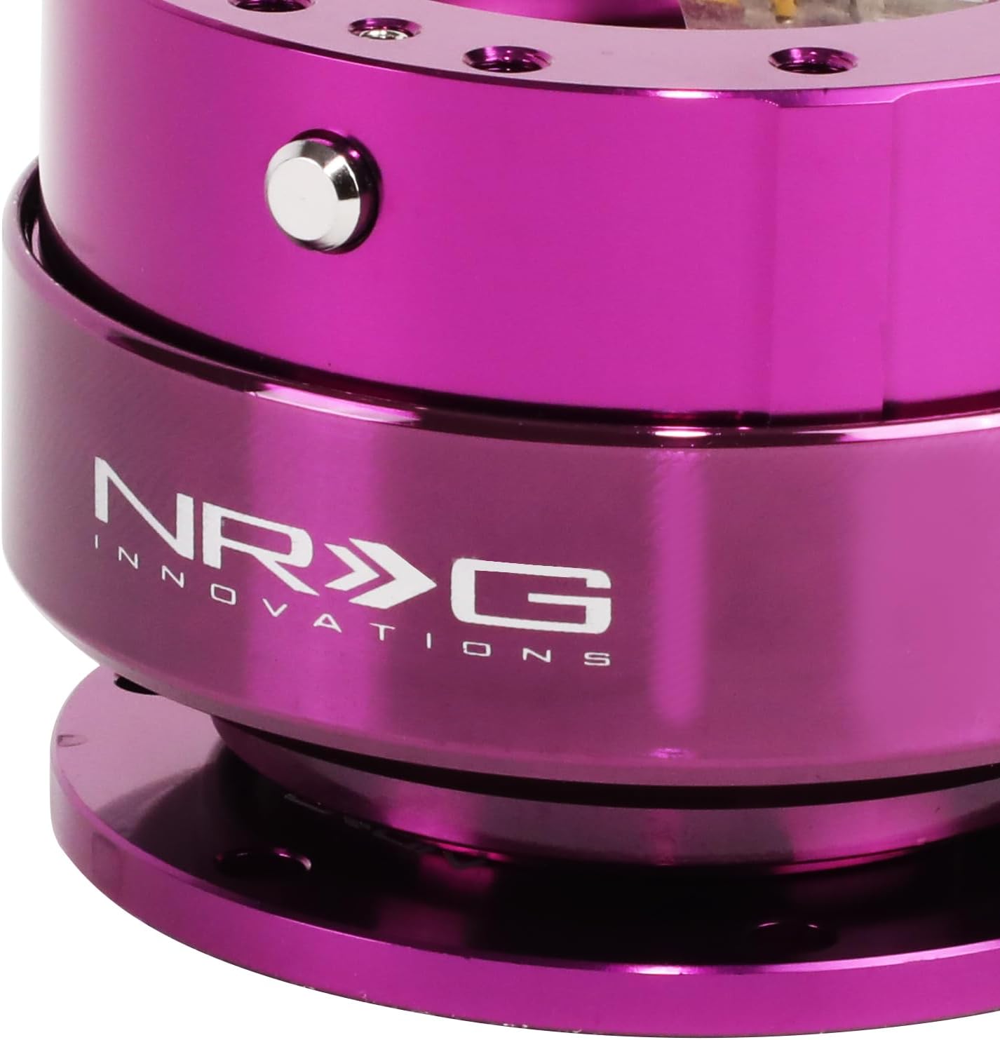 NRG Innovations NRG-SRK-200PPPP Gen 2.0 Steering Wheel Quick Release Adapter 6-HOLE with Mounting Bolts (Purple Body/Purple Ring) 6-Hole Design