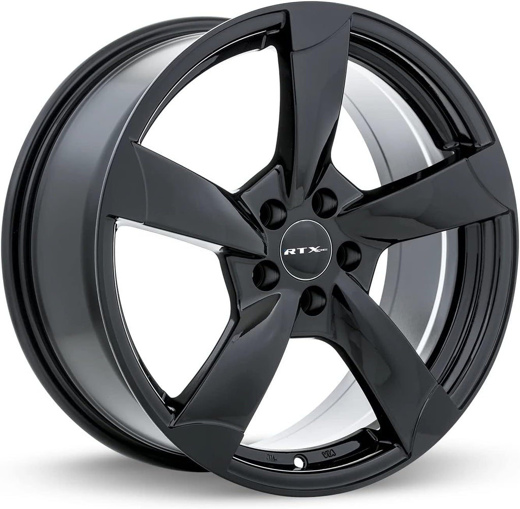 RTX RS2 Custom Wheel - 17x7.5, 35 Offset, 5x112 Bolt Pattern, 66.6mm Hub - Gloss Black Rim