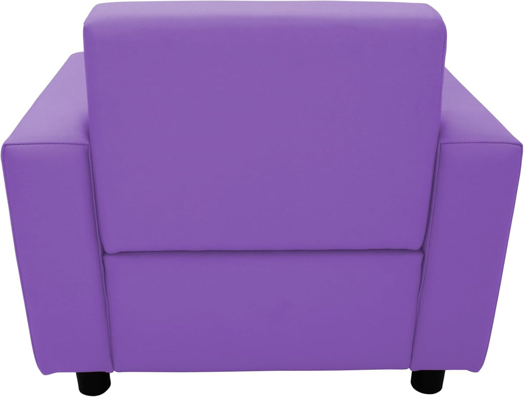 Factory Direct Partners SoftScape Inspired Playtime Classic Reading Chair, Children's Commercial-Grade Upholstered Furniture for Home, Daycare, Preschool, Library Comfy Modern Design - Lavender