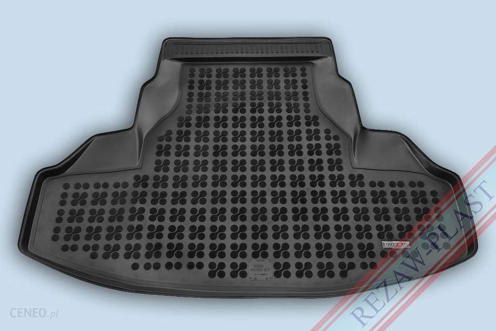 REZAW-PLAST Premium Rubber Floor Mats Set for Acur TSX Wagon 2009-2014 2 Row & Cargo Liner All Weather Liners Odor Molded Black Car Interior Accessories