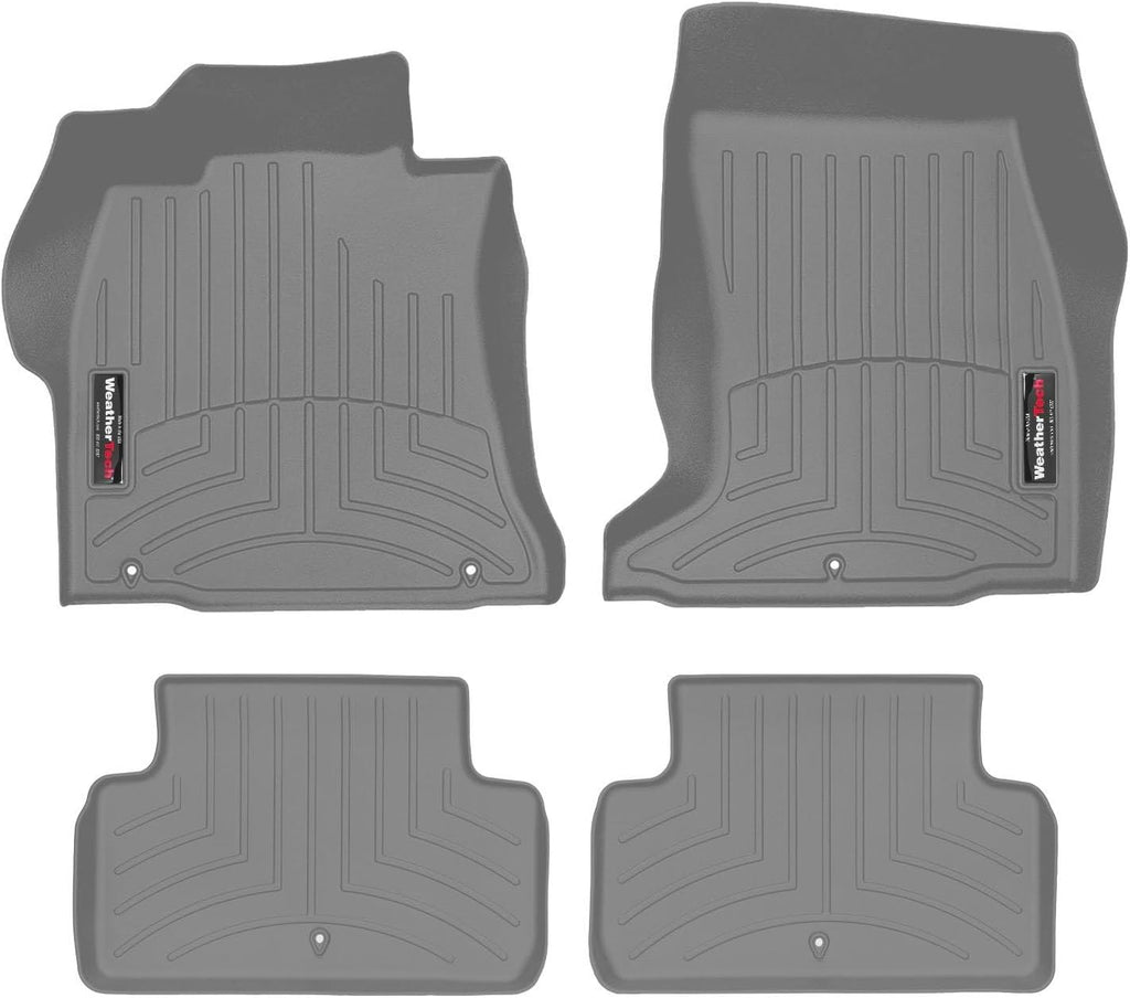 WeatherTech Custom Fit FloorLiners for Genesis G70-1st & 2nd Row (4616941-4614792), Grey
