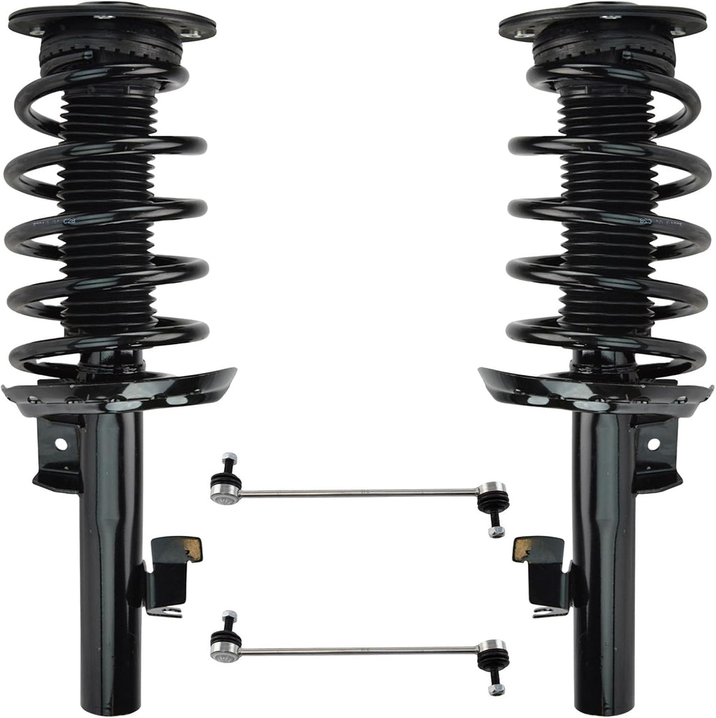 TRQ Front Suspension Kit 4 Piece Compatible with 2007-2016 Volvo S80 2008-2010 V70 2008-2016 XC70