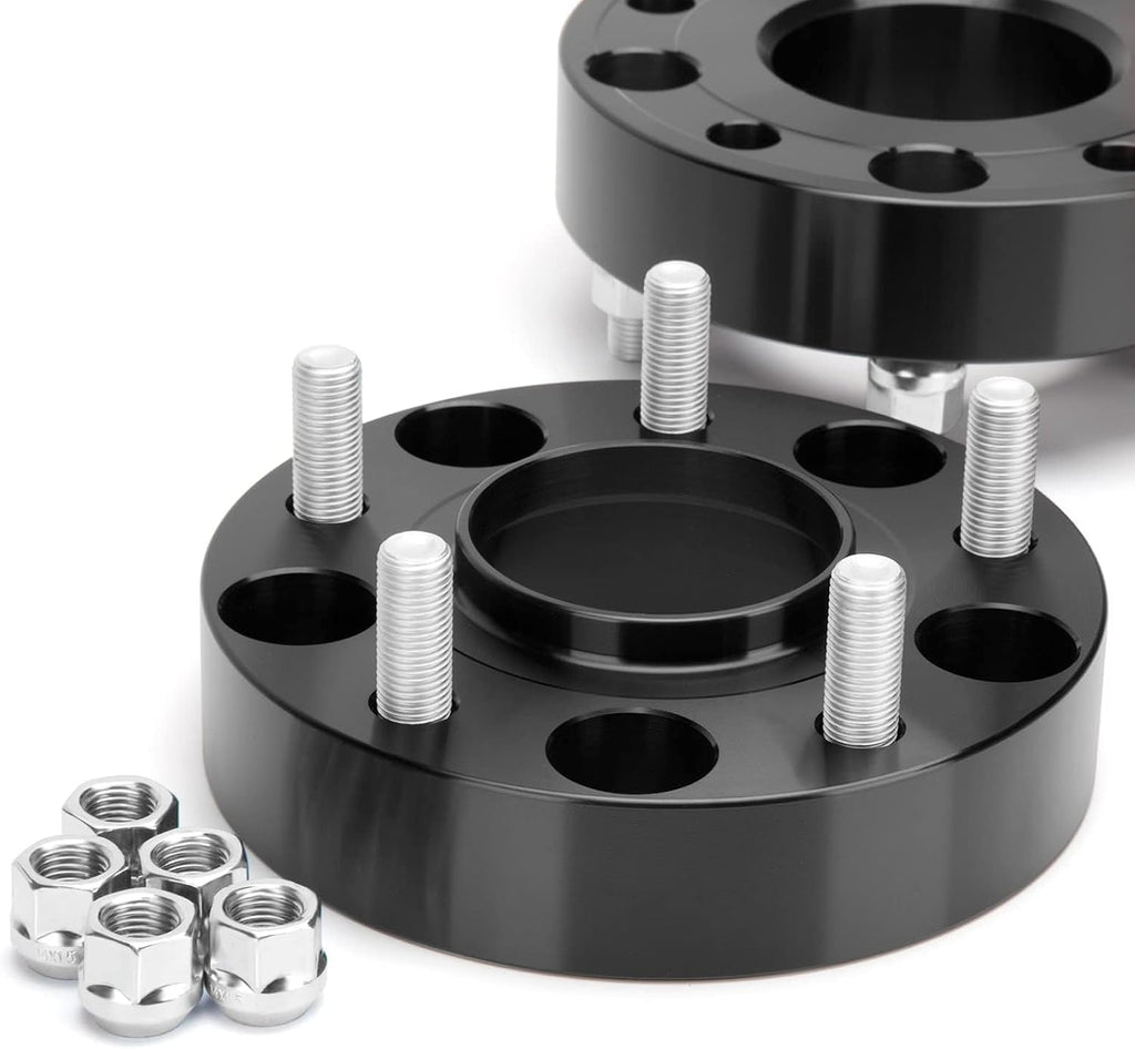 KSP 5X5.5 Ram 1500 Wheel Spacers, 1.5(38mm) 5x139.7mm to 5x139.7mm Hub Centric & 5 Lug Forged Wheel Spacers, Hub Bore 77.8mm Thread Pitch M14X1.5 for 2012-2018 Dodge Ram 1500, Package of 4Pcs Black