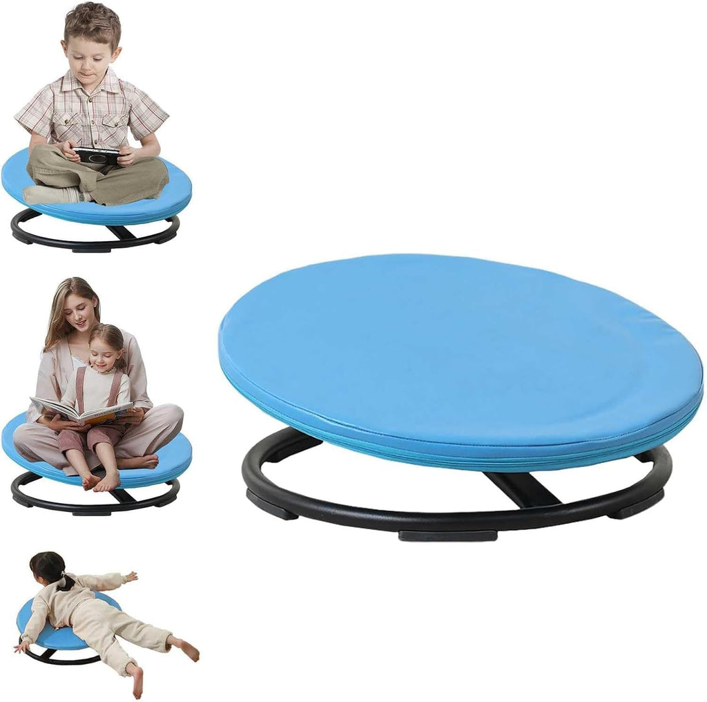 Spinning Chair for Kids Sensory Training - Soft Seat Cushions, Swivel Chair, Comfortable to Sit