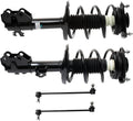 TRQ Front Suspension Kit Complete Strut & Coil Spring Assembly Sway Bar Stabilizer Link Compatible with 2018-2022 Toyota C-HR
