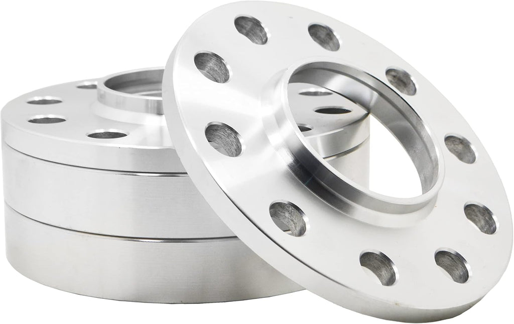 (2) 15mm + (2) 25 mm Wheel Spacers Staggered Kit + Black 12x1.5 Racing Stud & Racing Lug Nuts Free Thread Locket Included | Compatible with BMW 323ci, 323i, 325ci, 325i, 325xi, 3328ci, 328i, 330