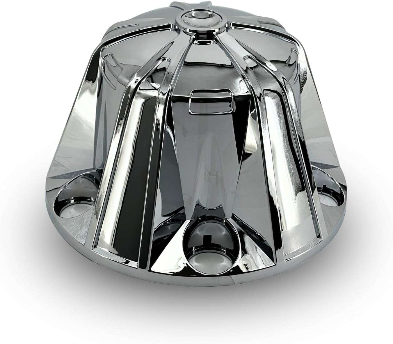 TORQUE Starlight Chrome Front and Rear Axle Complete Wheel Cover Set 33mm Screw-on Lug Nut Covers for Semi Trucks (Installation Tool Included) Standart Hub Caps Kit (2 Front & 4 Rear) (TR638)