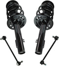 TRQ Front Suspension Kit Complete Strut & Coil Spring Assembly Sway Bar Stabilizer Link Compatible with 2008-2009 Ford Taurus X