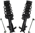 TRQ Front Suspension Kit Complete Strut & Coil Spring Assembly Sway Bar Stabilizer Link Compatible with 2012-2015 Honda Civic