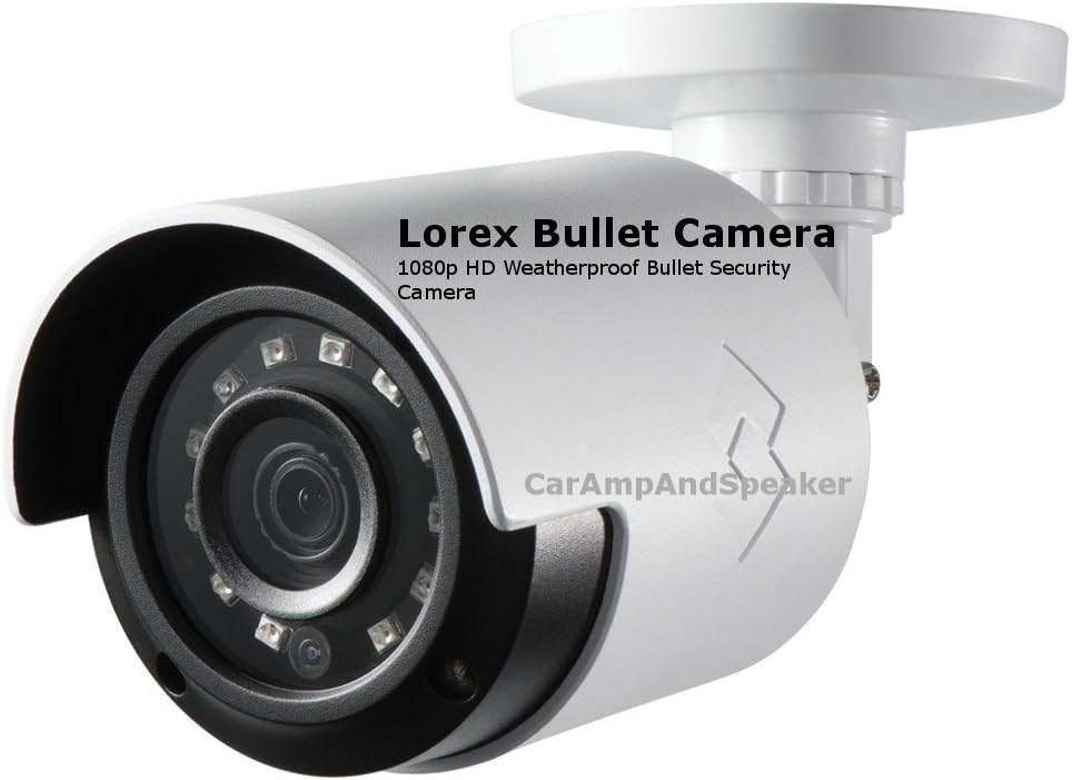 Lorex 1080p Full HD Weatherproof Bullet Security Camera with IR Night Vision for Indoor and Outdoor Bundle (2-Pack, 2 Items)