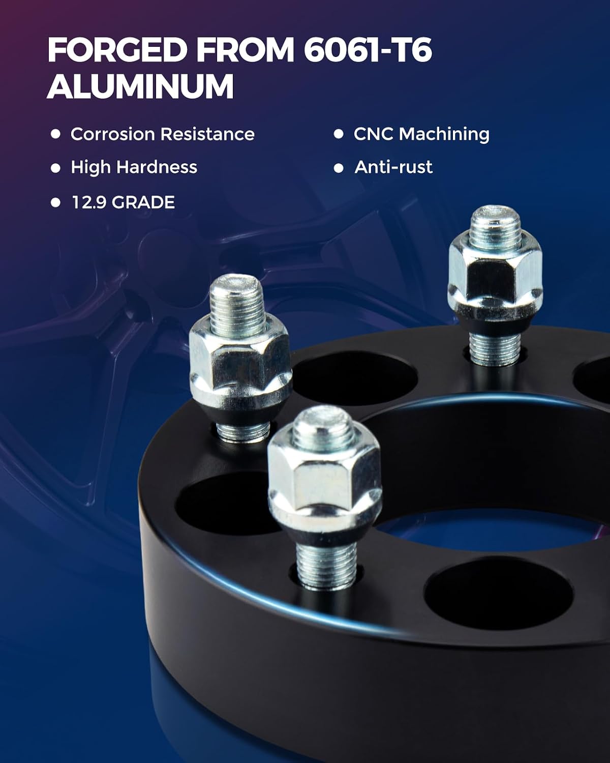 KAX 5x5 to 6x5.5 Wheel Adapters,2 inch 5 Lug To 6 Lug Wheel Adapters (Changes Bolt Pattern) fit for Grand Cherokee, Wrangler, Gladiator, Grand Cherokee L, C10, C1500,with M14x1.5 Studs 78.1mm Hub Bore