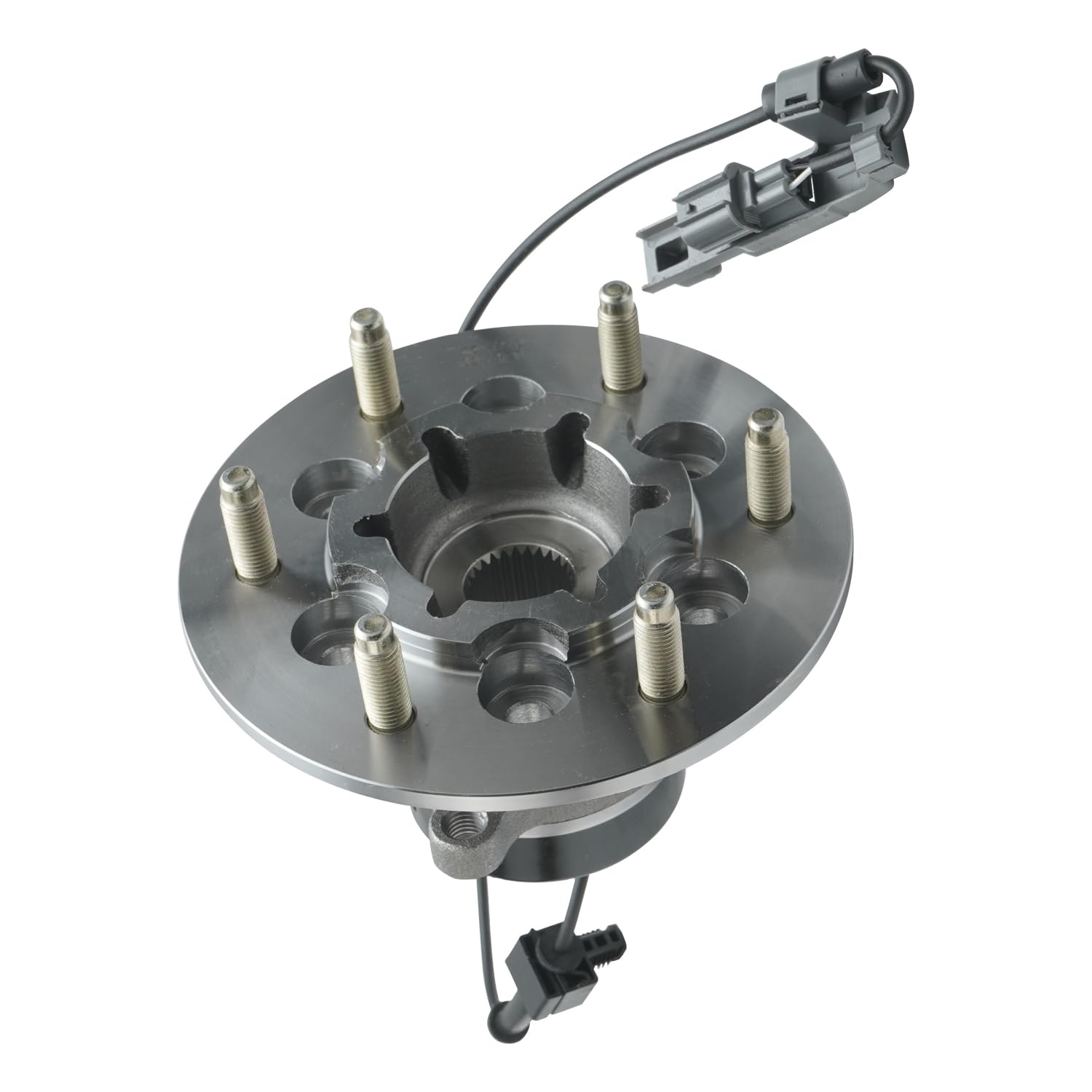 Detroit Axle - 4WD Front Wheel Bearing and Hubs Assembly for Chevy Colorado, GMC Canyon 2004-2008, Isuzu i-350 2006, i-370 2007-2008, 6 Lug w/ABS