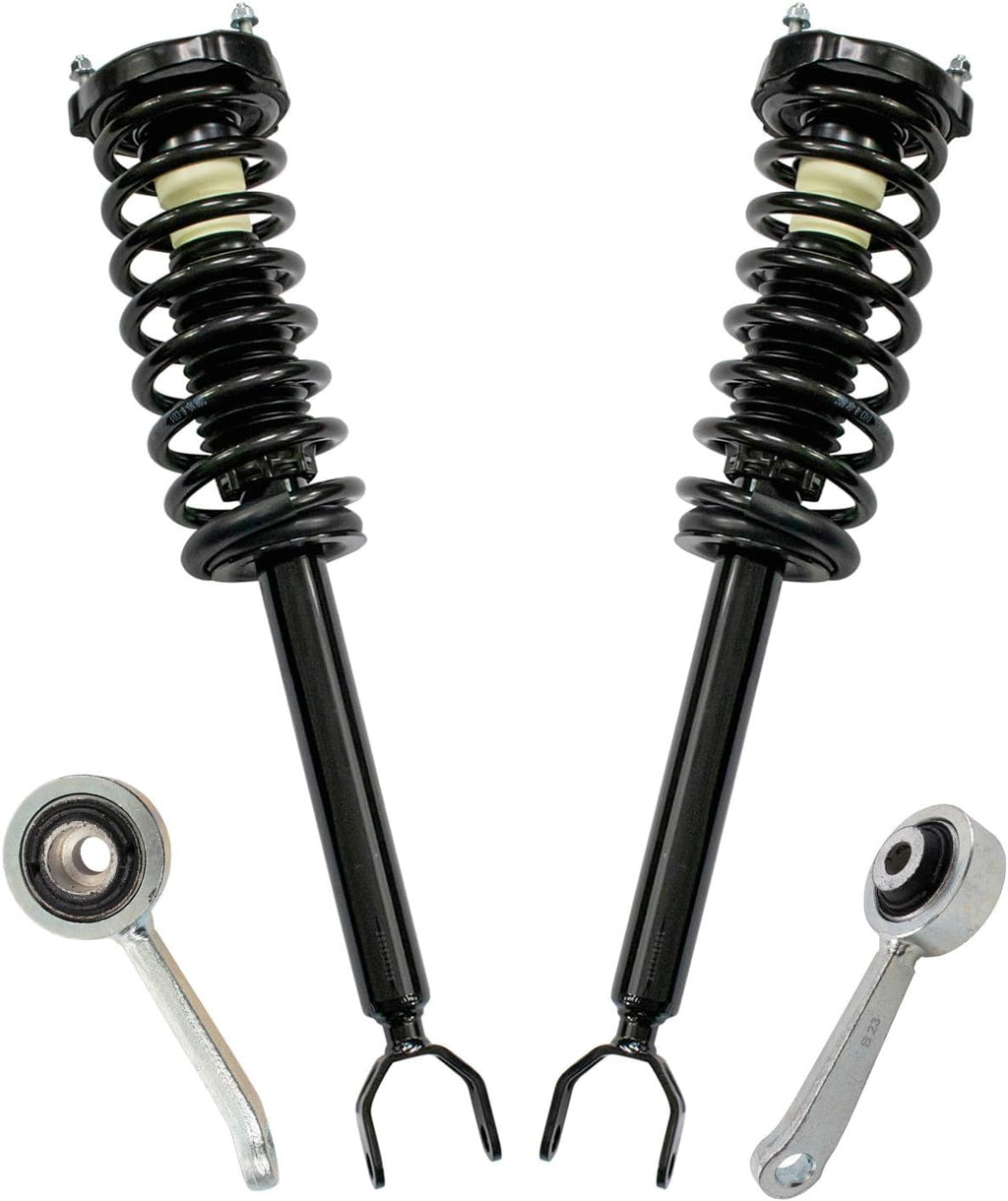 TRQ Front Suspension Kit Complete Strut & Coil Spring Assembly Sway Bar Stabilizer Link Compatible with 03-11 Mercedes-Benz