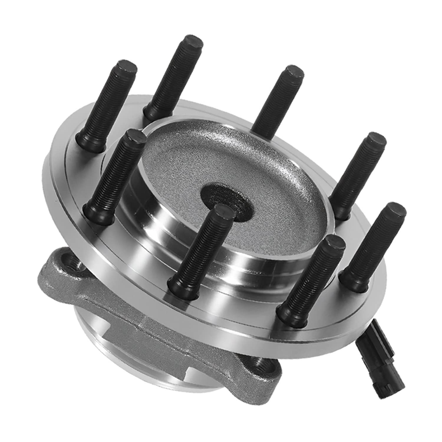 Detroit Axle - RWD Front Wheel Bearing and Hub Assembly for Dodge Ram 2500 Ram 3500 2009 2010 2011 Ram 2500 3500, 8 Lugs with ABS Sensor 515123