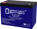 Mighty Max Battery 12V 100AH GEL Battery Replaces Goal Zero Yeti 1250 Solar Generator
