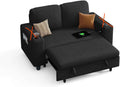 LINSY HOME Modular Sectional Sofa Module (Black, Pull Out Couch)