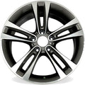 New Single 18' 18x8 Inch Wheel for 2012–2020 BMW 3 Series, 4 Series | OEM Design Replacement Rim | Machined Grey | Direct Fit - OE Stock Specs | 71540 71540B